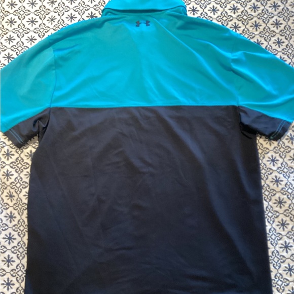 Under Armour Men's Teal and Navy Short Sleeve Tee - Picture 1 of 3
